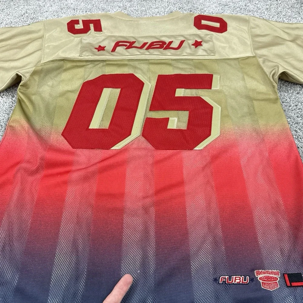 VTG 90s FUBU 05 Jersey Men's L Classic Edition Ombré Champions League Streetwear
